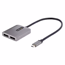 StarTech.com Hub USB-C MST à 2 ports - Adaptateur Multi-Moniteur USB Type-C vers 2x DisplayPort pour Ordinateur Portable - Du ...