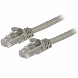 StarTech.com Cordon de raccordement UTP CAT6 - 1,5 m - Sans crochet - Câble patch RJ45 - Gris, 1,5 m, Cat6, U/UTP (UTP), RJ-4 ...