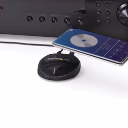 StarTech.com Récepteur Audio Bluetooth 5.0 avec NFC - Adaptateur Audio Sans Fil, Porté de 20m - Récepteur Bluetooth Jack 3,5mm/RCA ou Numérique Toslink/SPDIF Optique - Récepteur/Convertisseur Bluetooth pour PC