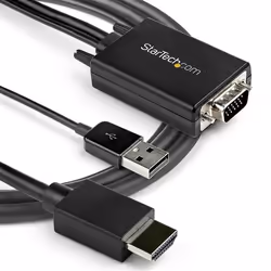 StarTech.com Câble adaptateur VGA vers HDMI - 2 m - 1080p - Audio USB - Alimenté par USB - Vue supplémentaire 6
