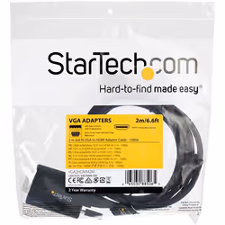 StarTech.com Câble adaptateur VGA vers HDMI - 2 m - 1080p - Audio USB - Alimenté par USB - Vue supplémentaire 7