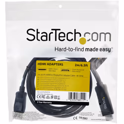 StarTech.com Câble Adaptateur HDMI vers DisplayPort de 2m - 4K 30Hz - M/M - Câble Convertisseur Actif HDMI 1.4 vers DP 1.2 avec Audio - Alimenté par USB - Mac & Windows - Laptop HDMI vers Écran DP - Vue supplémentaire 7