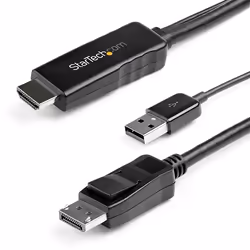 StarTech.com Câble adaptateur DisplayPort vers HDMI - 3 m - 4K 30 Hz, 3 m, HDMI Type A (Standard), DisplayPort, Mâle, Mâle, D ...