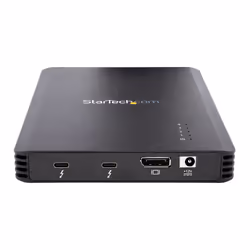 StarTech.com Boîtier SSD M.2 NVMe Thunderbolt 3 à 4 Baies - Boîtier Disque Dur Externe 1 DisplayPort vidéo et 2 Ports TB3 Downstream - Boîtier pour Disque Dur - Boîtier SSD Externe, 40Gbps, Alimentation 72W