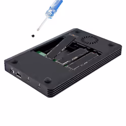 StarTech.com Boîtier SSD M.2 NVMe Thunderbolt 3 à 4 Baies - Boîtier Disque Dur Externe 1 DisplayPort vidéo et 2 Ports TB3 Downstream - Boîtier pour Disque Dur - Boîtier SSD Externe, 40Gbps, Alimentation 72W - Vue supplémentaire 4