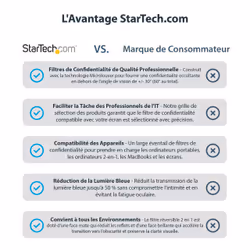 StarTech.com Filtre de condentialité universel pour moniteur - 68,6 cm (27 po) - Vue supplémentaire 15