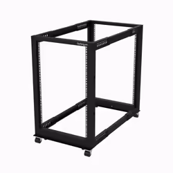StarTech.com Rack serveur réglable à cadre ouvert 18U - 4 montants - 55,9 cm à 101,5 cm, Rack autonome, 18U, 544 kg, Gestion  ...