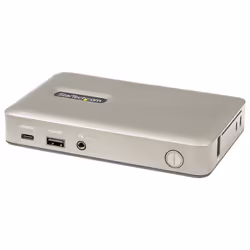 StarTech.com Dock USB C - USB-C vers DisplayPort 4K 30Hz ou VGA - Chargement USB Power Delivery 65W - Hub USB 3.1 Gen 1 à 4 p ...