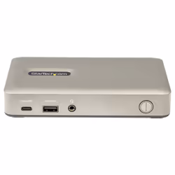 StarTech.com Dock USB C - USB-C vers DisplayPort 4K 30Hz ou VGA - Chargement USB Power Delivery 65W - Hub USB 3.1 Gen 1 à 4 ports - Station d'accueil universelle USB-C pour ordinateur portable avec Ethernet