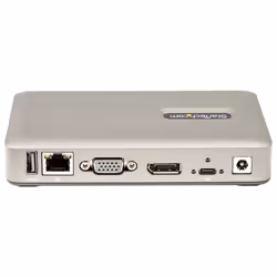 StarTech.com Dock USB C - USB-C vers DisplayPort 4K 30Hz ou VGA - Chargement USB Power Delivery 65W - Hub USB 3.1 Gen 1 à 4 ports - Station d'accueil universelle USB-C pour ordinateur portable avec Ethernet - Vue supplémentaire 4