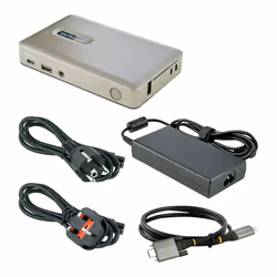 StarTech.com Dock USB C - USB-C vers DisplayPort 4K 30Hz ou VGA - Chargement USB Power Delivery 65W - Hub USB 3.1 Gen 1 à 4 ports - Station d'accueil universelle USB-C pour ordinateur portable avec Ethernet - Vue supplémentaire 9