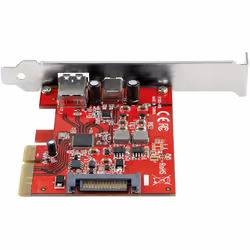 StarTech.com Carte PCIe à 2 ports - USB-A et USB-C, 10 Gbps - Adaptateur de carte contrôleur hôte PCI Express Type C / A USB 3.2 Gen 2 - Carte d'extension d'extension PCIe USB 3.2 Gen 2 - Windows, macOS, Linux