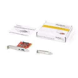 StarTech.com Carte PCIe à 2 ports - USB-A et USB-C, 10 Gbps - Adaptateur de carte contrôleur hôte PCI Express Type C / A USB 3.2 Gen 2 - Carte d'extension d'extension PCIe USB 3.2 Gen 2 - Windows, macOS, Linux - Vue supplémentaire 4