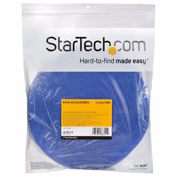 StarTech.com Ruban Auto Agrippant - Rouleau de 15,2 m pour Gestion de Câbles - Ruban Auto-Agrippant - Attaches Câble Ajustables - Sangles de Gestion de Câbles Auto-agrippantes et Réutilisables - Bleu - Vue supplémentaire 4