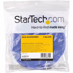 StarTech.com Ruban Auto Agrippant - Rouleau de 7,6 m pour Gestion de Câbles - Ruban Auto-Agrippant - Attaches Câble Ajustables - Sangles de Gestion de Câbles Auto-agrippantes et Réutilisables - Bleu - Vue supplémentaire 4
