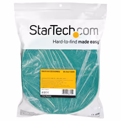 StarTech.com Ruban Auto Agrippant - Rouleau de 30,5 m pour Gestion de Câbles - Ruban Auto-Agrippant - Attaches Câble Ajustables - Sangles de Gestion de Câbles Auto-agrippantes et Réutilisables - Vert - Vue supplémentaire 4