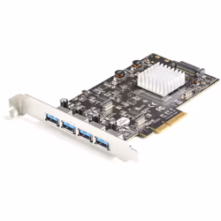 StarTech.com Carte PCIe 2 Ports USB - 10Gbps - Carte Contrôleur Hôte USB 3.2 Gen 2 Type-A PCI Express 3.0 - 2 Contrôleurs - 4 ...