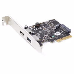 StarTech.com Carte PCIe 2 Ports USB - 10Gbps/port - Carte Contrôleur Hôte USB 3.2 Gen 2 Type-A PCI Express 3.0 x2 - Carte Ada ...
