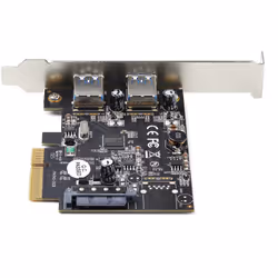 StarTech.com Carte PCIe 2 Ports USB - 10Gbps/port - Carte Contrôleur Hôte USB 3.2 Gen 2 Type-A PCI Express 3.0 x2 - Carte Adaptateur Additionnelle - Full/Low Profile - Windows & Linux - Vue supplémentaire 4