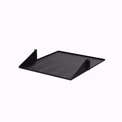 StarTech.com Étagère rack serveur 2U à 2 montants - Montage centrale - 34 kg maxi - Ventilée, Étagère, Noir, Acier, 34 kg, 2U ...