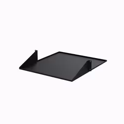 StarTech.com Étagère pour rack serveur 2U à 2 montants - Montage centrale - Capacité de 34 kg, Étagère, Noir, Acier, 34 kg, 2 ...