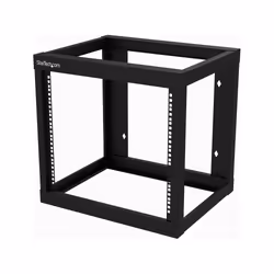StarTech.com Rack Réseau Mural 9U à 2 Montants, Rack Serveur 19" à Cadre Ouvert, Profondeur 18", Rack de Données Mural pour I ...