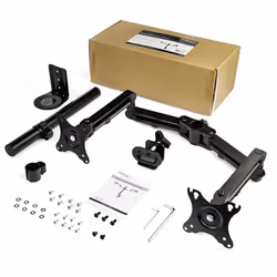 StarTech.com Bras pour écran PC à double affichage en aluminium - Articulé - Vue supplémentaire 8