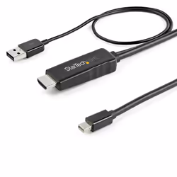StarTech.com Câble HDMI vers Mini DisplayPort - 2 m - 4k 30 Hz - Adaptateur HDMI à mDP, 2 m, HDMI Type A (Standard), Mini Dis ...