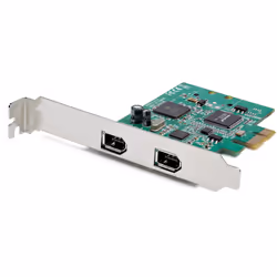 StarTech.com Carte PCI Express FireWire à 2 ports - Adaptateur PCIe FireWire 139a, PCI Express, IEEE 1394/Firewire, PCIe 1.1, ...