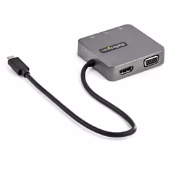 StarTech.com Adaptateur mulitport USB-C - Câble intégré de 29 cm - USB 3.1 Gen 2 - 10 Gbps - HDMI et VGA