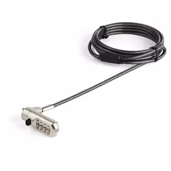 StarTech.com C‎âble de sécurité pour ordinateur portable - 2 m - Verrou à combinaison - Antivol Nano-Slot, 2 m, Kensington, V ...