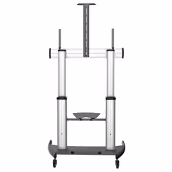 StarTech.com Support Téléviseur Mobile - Chariot Support Télé Robuste Écrans 60-100" 100kg - Support TV Écran Plat sur Pied Roulettes - Hauteur Réglable - Support Télévision Universel avec Étagères - Vue supplémentaire 4