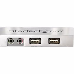 StarTech.com Double bras pour écrans PC - Double affichage - Avec 2x USB passthrough et 3,5 mm audio - Pour moniteurs VESA de 38 cm à 81 cm