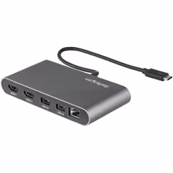 StarTech.com Mini Dock Thunderbolt 3 - Station d'Accueil Portable pour Deux Écrans avec HDMI 4K 60Hz, 2 x Hub USB-A (3.0/2.0) ...