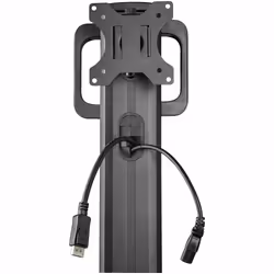 StarTech.com Pupitre de Travail Mobile avec Support Écran - Support pour Tour PC et Clavier - Chariot Ordinateur Ergonomique - Pupitre de Travail Debout Mobile Sur Roulettes