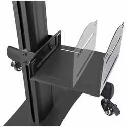 StarTech.com Pupitre de Travail Mobile avec Support Écran - Support pour Tour PC et Clavier - Chariot Ordinateur Ergonomique - Pupitre de Travail Debout Mobile Sur Roulettes - Vue supplémentaire 7