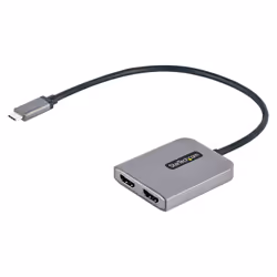 StarTech.com Adaptateur USB-C vers Double HDMI, Hub USB Type-C Multi-Moniteur MST, Double Écran HDMI 4K 60Hz pour Ordinateur ...