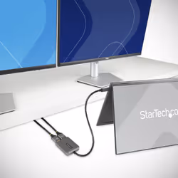 StarTech.com Adaptateur USB-C vers Double HDMI, Hub USB Type-C Multi-Moniteur MST, Double Écran HDMI 4K 60Hz pour Ordinateur Portable Extender / Splitter, HDR, Câble Intégré Extra-Long - Windows Uniquement - Vue supplémentaire 6