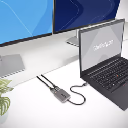 StarTech.com Adaptateur USB-C vers Double HDMI, Hub USB Type-C Multi-Moniteur MST, Double Écran HDMI 4K 60Hz pour Ordinateur Portable Extender / Splitter, HDR, Câble Intégré Extra-Long - Windows Uniquement - Vue supplémentaire 7