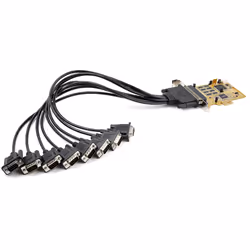 StarTech.com Carte PCI Express à 8 Ports Série RS232 - Adaptateur PCIe Série avec UART 16C1050 - Carte Contrôleur Multiport Série DB9 - Protection de Surcharge 15kV - Win & Linux - Vue supplémentaire 5
