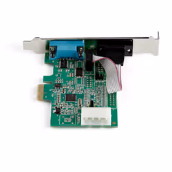 StarTech.com Carte adaptateur PCI Express vers serie RS232 - 2 ports - 16950 UART - Cache FIFO de 256 octets - ASIX AX99100 - Remplacement de PEX2S952 (PEX2S953) - Vue supplémentaire 4