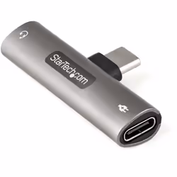 StarTech.com Adaptateur USB-C Audio &amp; Chargeur - Convertisseur Prise Audio Mini Jack Aux TRRS 3.5mm Casque/Écouteurs - 60 ...