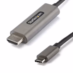 StarTech.com Câble USB C vers HDMI 4K 60Hz HDR10 5m - Câble Adaptateur Vidéo Ultra HD USB Type-C vers HDMI 4K 2.0b - Converti ...