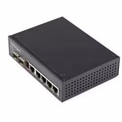 StarTech.com Switch Gigabit Ethernet Industriel 6 Ports - 4 PoE RJ45 + 2 Slots SFP 30W PoE+ 48VDC 10/100/1000 Mbps - Switch L ...