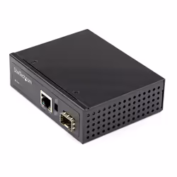 StarTech.com Convertisseur Fibre RJ45 PoE+ Industriel 60W - SFP vers RJ45 - Gigabit Fibre Optique Mono Mode/Multi Mode vers C ...
