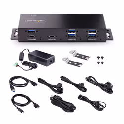StarTech.com HB31C5A2CME hub & concentrateur USB 3.2 Gen 2 (3.1 Gen 2) Type-C 10000 Mbit/s Noir - Vue supplémentaire 8