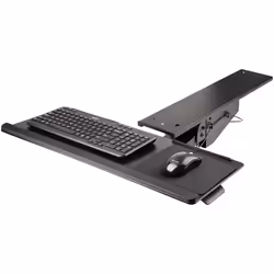 StarTech.com Support Clavier Coulissant sous Bureau - Tablette Clavier et Souris Ajustable en Hauteur - Mouvement Complet - 25 x 66cm - Porte Clavier avec Tapis Repose-Poignets Souris - Vue supplémentaire 3