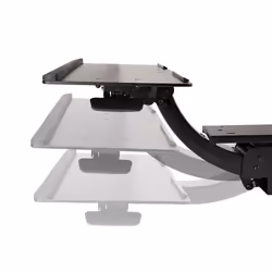 StarTech.com Support Clavier Coulissant sous Bureau - Tablette Clavier et Souris Ajustable en Hauteur - Mouvement Complet - 25 x 66cm - Porte Clavier avec Tapis Repose-Poignets Souris - Vue supplémentaire 7