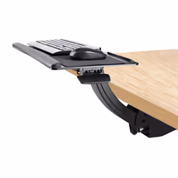 StarTech.com Support Clavier Coulissant sous Bureau - Tablette Clavier et Souris Ajustable en Hauteur - Mouvement Complet - 25 x 66cm - Porte Clavier avec Tapis Repose-Poignets Souris - Vue supplémentaire 9