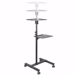 StarTech.com Table Vidéoprojecteur et Ordinateur Portable - Support Projecteur Robuste (2 Étagères; max. 10kg chacune) - Ajustable en Hauteur - Chariot Présentation Mobile - Roues Vérouillables - Vue supplémentaire 8